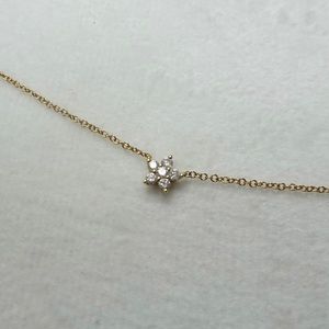 EF Collection 14K Yellow Gold and Diamond Pendant Necklace